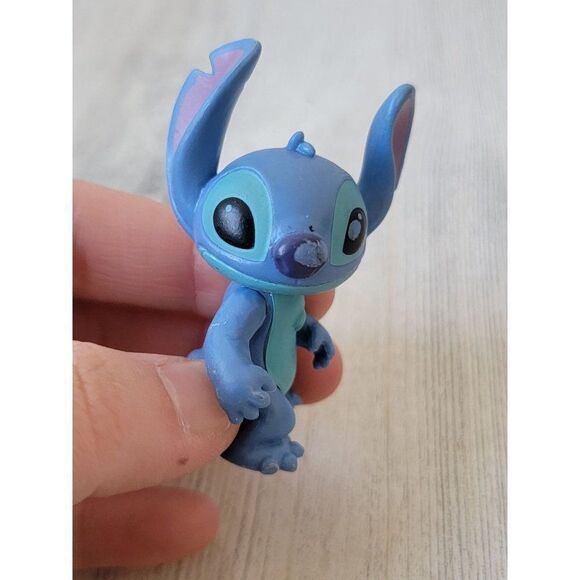 Miniature blue Stitch Lilo Disney Pixar toy figure happy - Picture 3 of 6